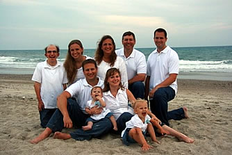 Beall family at the beach 2009